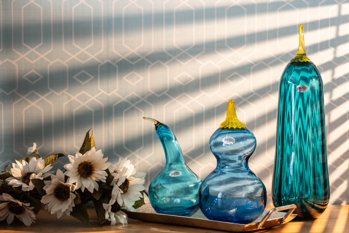 Colorful Blenko Pumpkins