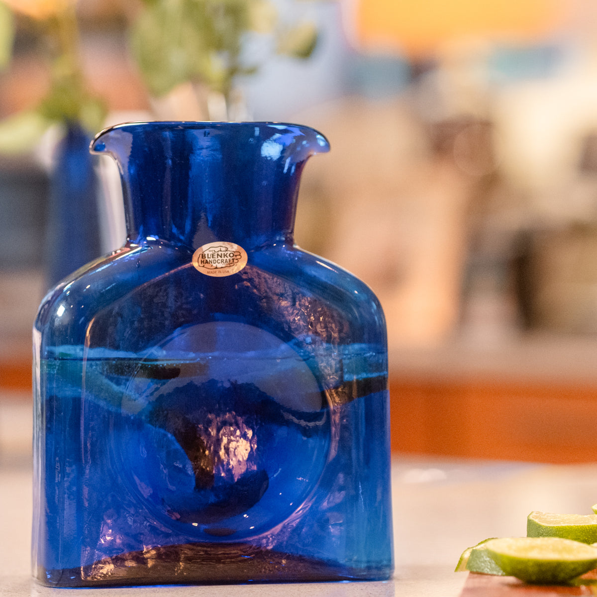 Blue glass object