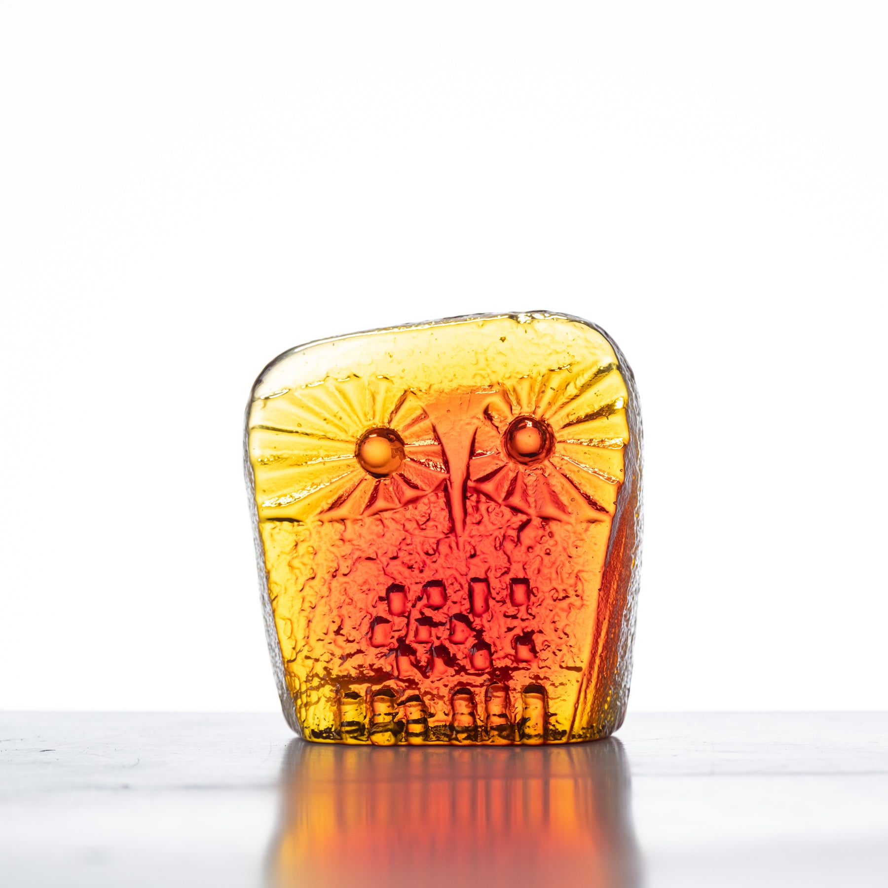 6402P Large Owl Critter - Tangerine