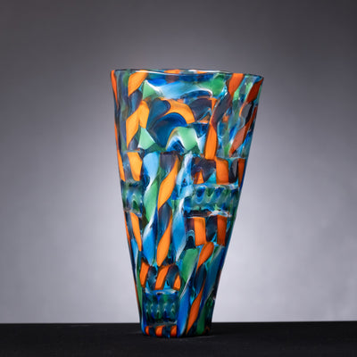 Blenko x Urban - Color Study Patchwork Vase | APID# MU0429261