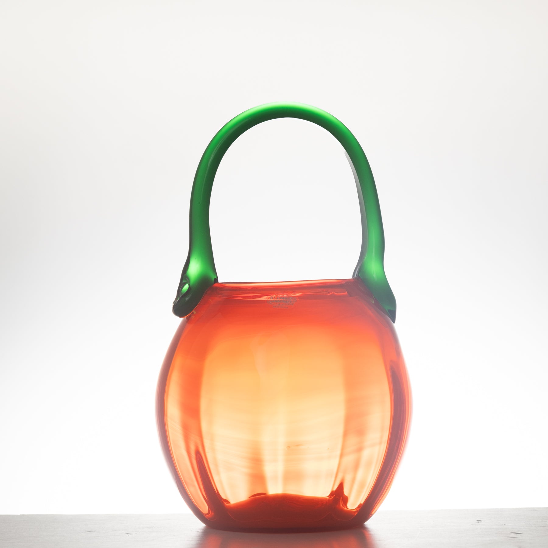 2638 Trick 'R Treat Pumpkin Pail - Dreamcicle with Clover Handle