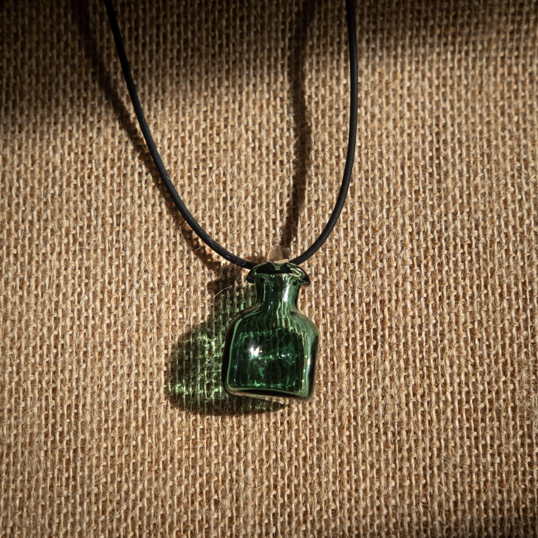 384 Water Bottle Necklace - Sage
