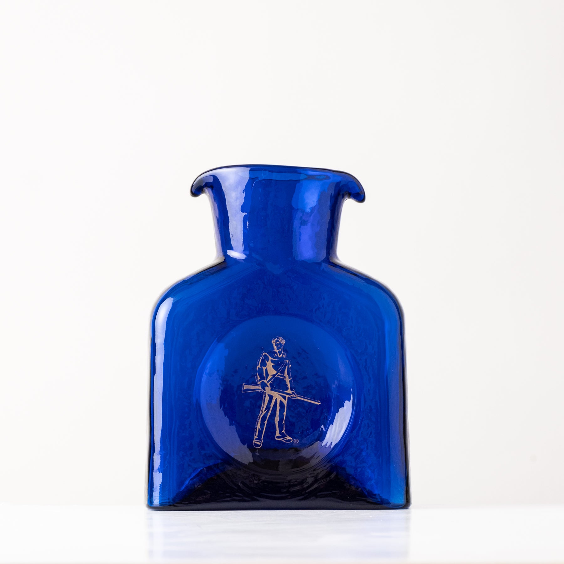 Collegiate 384 Water Bottle: West Virginia University, Mountaineer - Cobalt